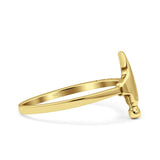 Hammer Ring Beaded Band