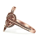 Oxidized Snake Ring