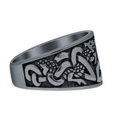 Triquetra Trinity Dragon Celtic Knot Ring