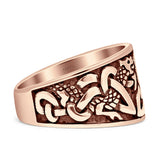 Triquetra Trinity Dragon Celtic Knot Ring