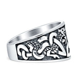 Triquetra Trinity Dragon Celtic Knot Ring