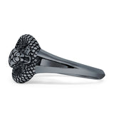 Oxidized Snake Ring