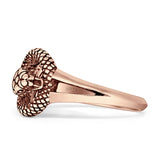 Oxidized Snake Ring