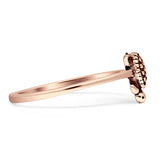 Turtle Ring Oxidized Band