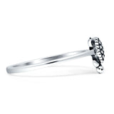 Turtle Ring Oxidized Band