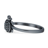 Oxidized Snake Ring