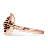 Sun Moon Oxidized Ring