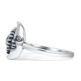 Sun Moon Oxidized Ring