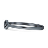 Oxidized Evil Eye Band