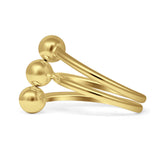 Three Ball Layered Ring