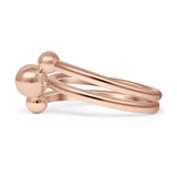 Three Ball Layered Ring