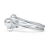 Three Ball Layered Ring
