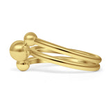 Three Ball Layered Ring