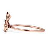 Oxidized Deer Ring
