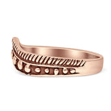 Curved Contour Chevron Ring