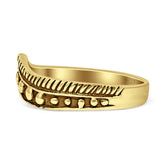 Curved Contour Chevron Ring