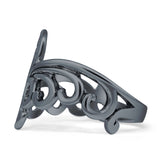 Oxidized Swirl Ring