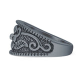 Oxidized Flower Ring