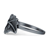 Oxidized Leaf Ring