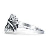 Oxidized Leaf Ring