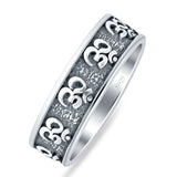 Om Wrist Band Mantra Ring