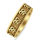 Om Wrist Band Mantra Ring