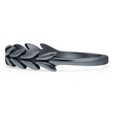 Oxidized Leaf Ring