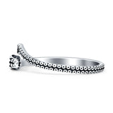Oxidized Snake Ring