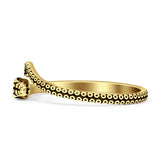 Oxidized Snake Ring