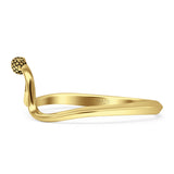 Oxidized Snake Ring