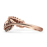 Oxidized Skull & Feather Rings