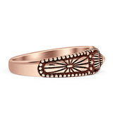 Oxidized Flower Beaded Band