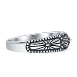 Oxidized Flower Beaded Band