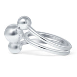 Three Ball Layered Ring