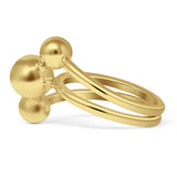 Three Ball Layered Ring