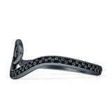  Oxidized Tentacle Octopus Ring