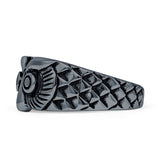  Oxidized Owl Ring