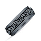 Spinner Braided Silver Ring