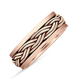Spinner Braided Silver Ring
