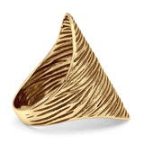  Oxidized Textured Cocktail Ring