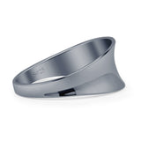 Concave Wedding Band