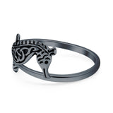 Celtic Seahorse Ring