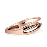 Minimalist 5.6mm Stackable Band Oxidized 925 Sterling Silver