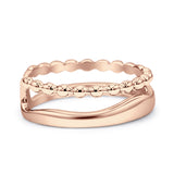 Double Beaded Band Ring