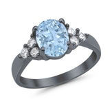 Vintage Style Oval Natural Stone Ring 