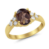 Vintage Style Oval Natural Stone Ring 