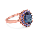 Art Deco Oval Natural Stone Ring