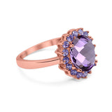 Art Deco Oval Natural Stone Ring