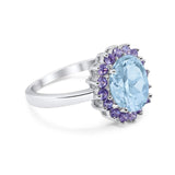Art Deco Oval Natural Stone Ring