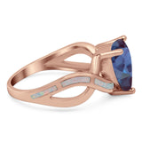 Pear Teardrop Natural Stone Infinity Ring